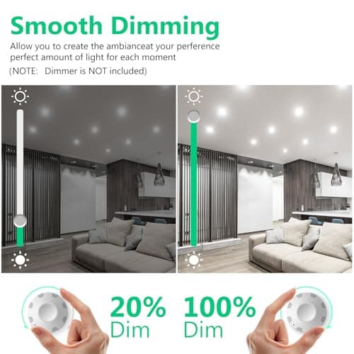 DAYBETTER BR30 LED Light Bulbs Indoor Flood Light, 5000K Daylight White LED Bulb 65W Equivalent, Dimmable, E26 Base, 800LM, Recessed Can Bulb for Living Room Bedroom Dining Room Bathroom, 12Pack