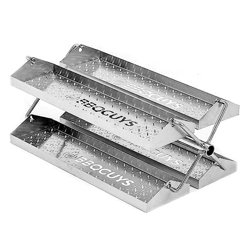 BBQGUYS Signature Rib Rotisserie Rotating BBQ Grill Trays - BBQ-RRW