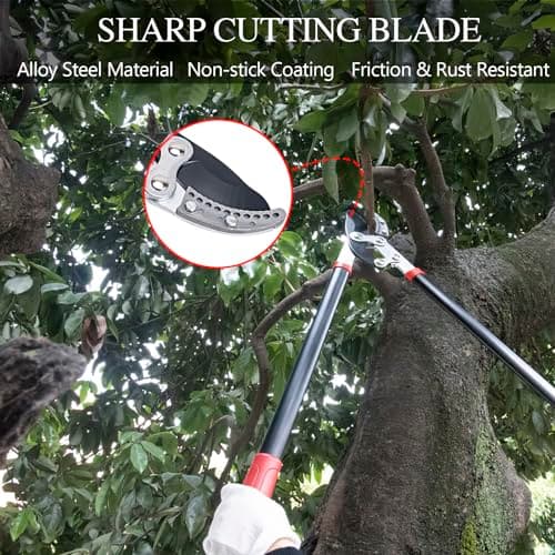 Loppers for Tree Trimming Heavy Duty 30 Inch Tree Branch Cutter Tree Trimmer With Compound Action Anvil Lopper With 2 Inch Cutting Capacity (1pcs)