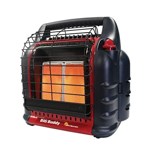 18,000 BTU Big Buddy Portable Propane Heater,Red, Tip-over Protection|Low-Oxygen Safety Shutoff|Portable & Mr. Heater MH9BX-Massachusetts/Canada approved portable Propane Heater