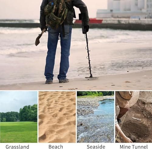 Professional Metal Detector for Adults - 5 Modes, Waterproof, Lightweight for Beach, Forest & Archaeology Exploration