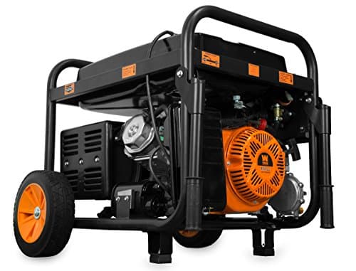 WEN 11,000-Watt 120V/240V Dual Fuel Portable Generator with Wheel Kit and Electric Start (DF1100T)