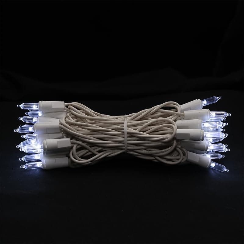 MULTI-SPARKING White Christmas LED Lights - 35 Count Cool White Christmas String Lights for Small Tree, Crafts, Holiday, Indoor/Outdoor Decorations, 11 Feet White Wire, UL Certified, Connectable