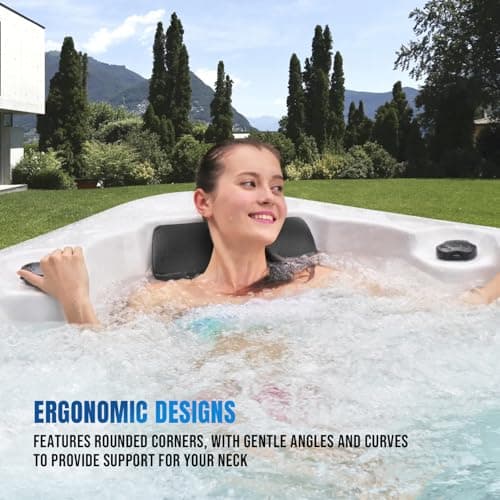 2 Pack Pillow Replacement for Cal Spas Hot Tub, Fits 2020-2023 Models, Head Rests, Black