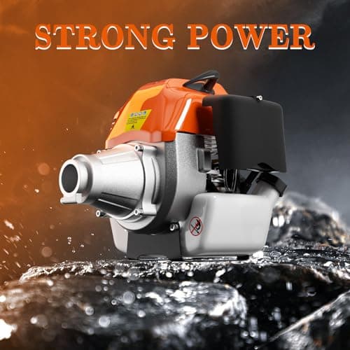 48CC Gas Powered Pole Saws,2-Stroke Gas Pole Saws for Tree Trimming with11.5in Cutting Bar, with Extendable Pole to Height Reachable 16 FT Chainsaw Tree Trimmer