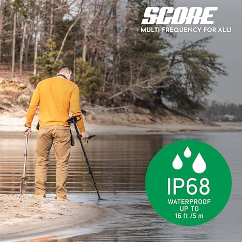 Nokta Triple Score PRO Pack Metal Detector for Adults - Fully Waterproof, Rechargeable, Multi-Frequency, Easy-to-Use Detectors for Treasure Hunting