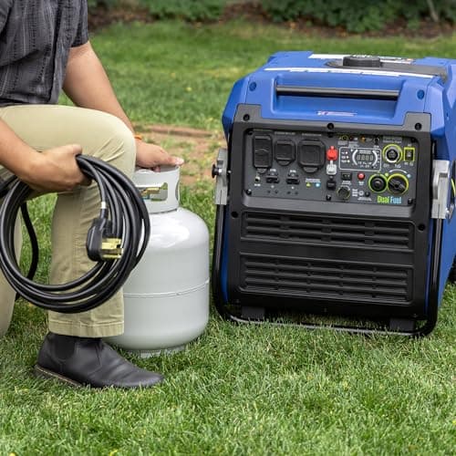 Westinghouse 11000 Peak Watt Dual Fuel Portable Inverter Generator, Remote Electric Start, Transfer Switch Ready, Gas and Propane Powered, Low THD - Safe for Electronics, Parallel Capable, CO Sensor