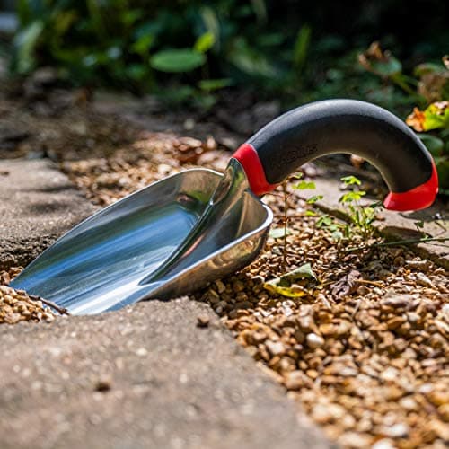 Radius Garden, 10611, Ergonomic Aluminum Hand Scooper, Red