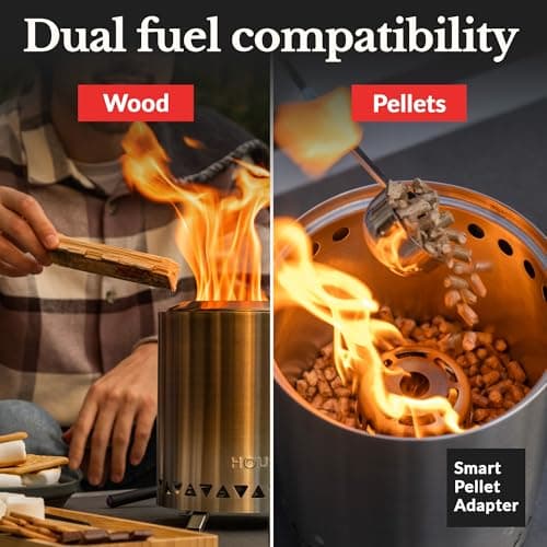 Smokeless Tabletop Fire Pit Outdoor - 8 Inch Mini Fire Pit, Wood Pellet Table Top Firepit, Portable Table Top Pit for Outside Patio, Small Pits Patio Heater Stove, Tabletop Firepit