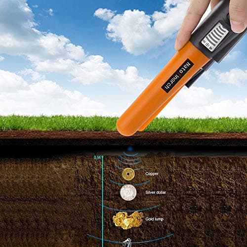 Hand Metal Detector, High Sensitivity Metal Detector with LCD Display&Belt Holster,360°Scanning,All Metal Finder Locating Gold Coin Silver Jewelry Waterproof