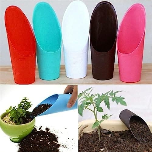 Baolaili Bonsai Soil Scoops, Plastic Garden Soil Scoops, Black, Classic, Ergonomic Grip