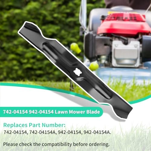 742-04154 High Lift Blades for 33" Deck, 942-04154 Mower Blades Compatible with Cub Cadet MTD Troy-Bilt Walk Behind Lawn Mower, Replaces 742-04154A, 942-04154A, 2 Pack