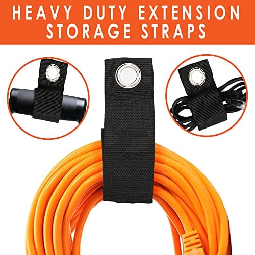 Heavy Duty Steel Hooks, 16 Pack with Anti-Slip Coating - Utility Wall Mount Garage Storage for Hanging Bike, Ladder and Garden Tools