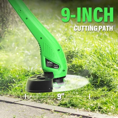 SOYUS Corded Weed Wacker, 9 Inch String Trimmer, Electric Weed Wacker Corded for Garden, Lawn, Yard