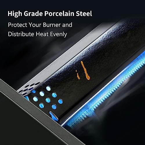 Grill Heat Plates Replacement Parts for Nexgrill, Porcelain Steel Heat Tents for Home Depot Nexgrill 6 Burner Gas Grill, 14.6" Flame Cover Replacement Parts for Nexgrill 720-0896B