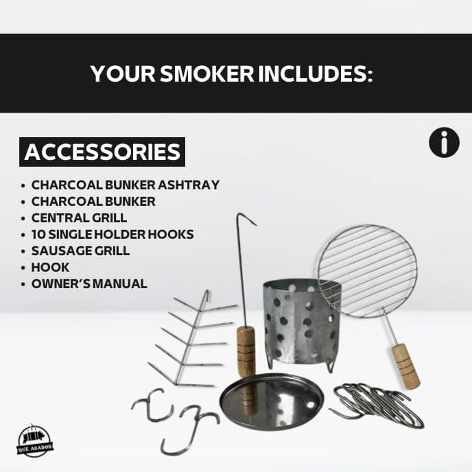 (50 Pound) Stainless Steel Barrel Charcoal Smoker – Ultimate BBQ for Wood & Charcoal Grilling – Perfect for Smokers, Barbeque Grill Enthusiasts & Outdoor Cooking, Vertical Smoker.