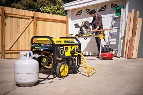 Champion Power Equipment 8125-Watt Electric Start Tri-Fuel Portable Generator with CO Shield