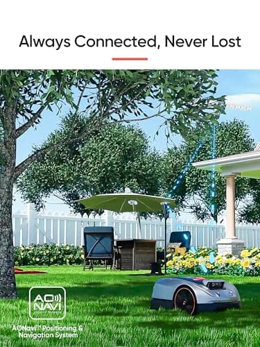 Sunseeker X3 Plus Robot Lawn Mower no Wire,0.3 Acre/13,000 Sq. Ft,Smart APP Control, AI & RTK Navigation, 6 Muti-Zone, Path Planning, for Small/Medium Yards