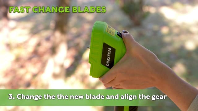 WORKPRO 12V Cordless Grass Shear & Shrubbery Trimmer - 2 in 1 Handheld Hedge Trimmer, Electric Grass Cutter with 2.0Ah Rechargeable Lithium-Ion Battery & 1 Hour Fast Charger