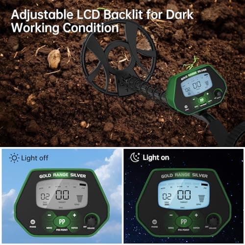 Housiwill Metal Detector, Metal Detector for Adults Professional with LCD Display, IP68 Waterproof Metal Detector, 4 Professional Mode with Higher Accuracy DSP Chip