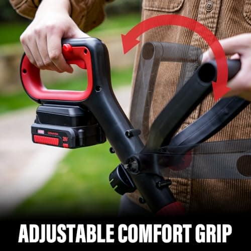 MZK 20V 12'' Cordless String Trimmer, Grass Trimmer&Edger with 4 Replacement Spools, Battery Powered Lightweight Weed Trimmer with Auto Line Feed(Battery and Fast Charger Included)