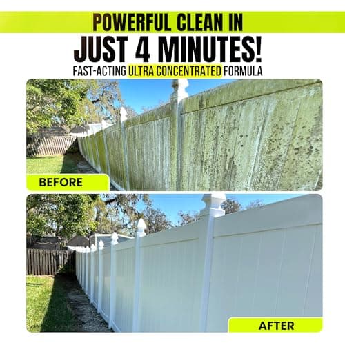 BEEST Vinyl Siding Cleaner for House Wash, 1 Gallon Makes Upto 26 Gallons of Multi-Surface Outdoor Cleaner - Ultra Concentrated Pressure Washer Soap for Siding, Fence, Brick, Concrete & More