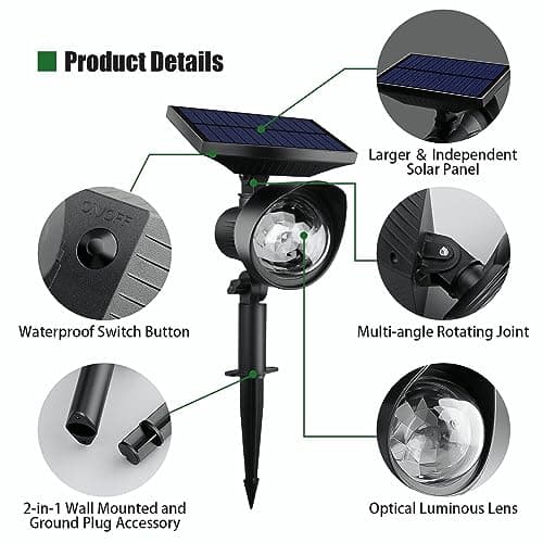 Colorful Solar Christmas RGB Star Projector Outdoor LED Xmas Moving Light Landscape Xmas Decor Lamp Christmas Moving Party Light