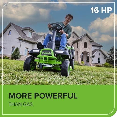 Greenworks 60V 30" Tractor, (4) 8.0Ah + Wall Charger