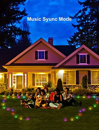 Outdoor Ground Lights 26 Pack, 59ft Smart RGBW+IC Pathway Lights Wired, IP65 Waterproof Landscape Lighting with Alexa, App Control, Walkway Lights for Garden, Yard, Patio, Lawn Decor