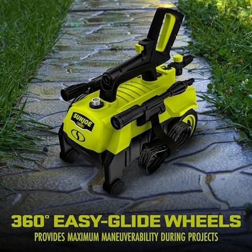 Sun Joe SPX3160 Max 11-Amp Electric High Pressure Washer, w/ Foam Cannon, Swivel Wheels, 0-45 degree Twist Nozzle