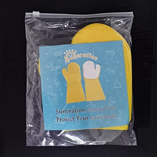 2 X Pool Cleaning Gloves for Swimming Pool Hot Tub Spa Scrubbing Mitt Waterproof Latex Gloves with Scouring Pad