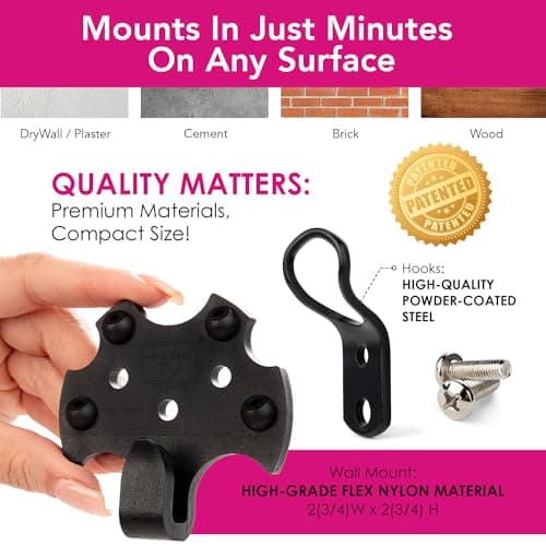 HangSmart TV® Wall Mount NO Stud - Original & Patented Easy Install, DIY for 19-100" TVs, Holds Up to 150LBS, Fits Most LED LCD Flat Screens & Monitors, Includes Hardware