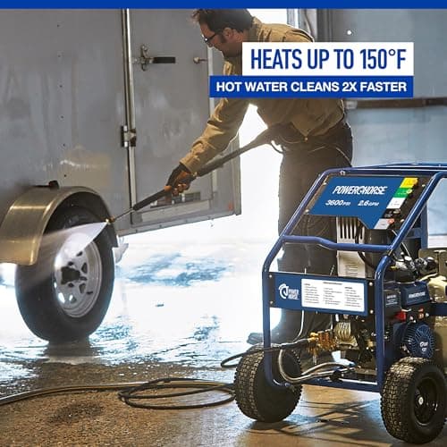 Powerhorse Propane Pressure Washer, Hot Water Pressure Washer Gas Pressure Washer with Propane Burner, Power Washer Car Pressure Washer