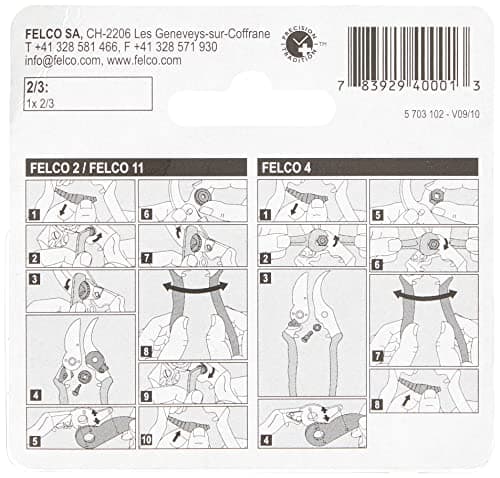 Felco Hand Pruner Replacement Blade (2/3) for Felco hand pruner models: F2, F4 & F11 - Spare Cutting Blade for Garden Pruning Shears & Bypass Clippers (Single Pack)