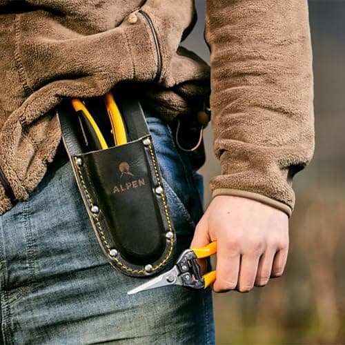Alpen Rigi 300 Garden Snips – Japanese Stainless Steel Blades, Ultra-Sharp, Rust-Resistant, Precision Cutting for Herbs, Flowers, and Harvesting, Comfortable & Durable