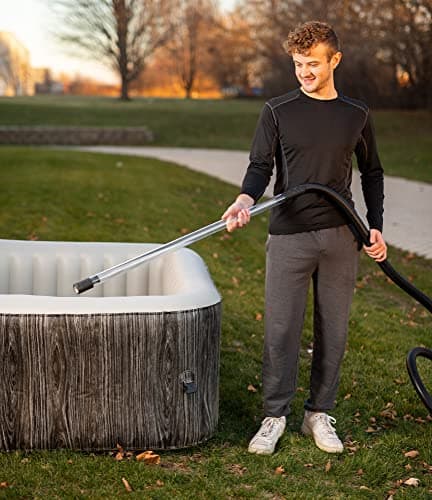 Blue Wave NP5877 Heatwave, Perfect for Spa Hot Tub Quick Self-Priming Siphon Drain and Vacuum, Black
