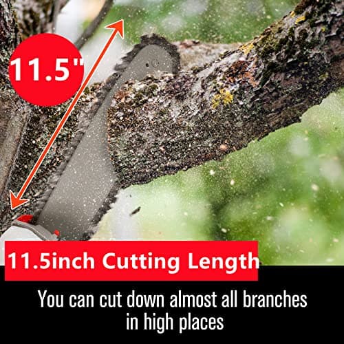 Pole Saw Gas Powered, 58CC Extendable Reach to 16FT, 2 Cycle Powerful Gas Pole Saw 11.5inch Guide Bar Gas Pole Saws for Tree Trimming,Upgrade
