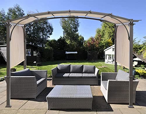 Universal Doubleton Steel Pergola Replacement Cover for Pergola Structures L-PG080PST, 85''x 208'' (Beige)