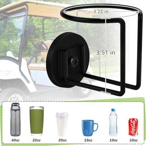 Magnetic Cup Holder, Durmmur SUS 304 Stainless Steel Magnetic Cup Caddy, Magnetic Drink Holder for Tractor Mower Truck School Bus Refrigerator Treadmill, Magnet Can Holder on Metal Surface(1 Pack)