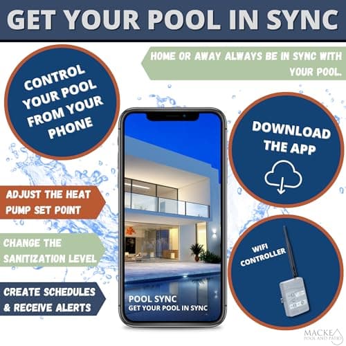 Aqua Cal Heat Pumps Pool Controller - Aqua Cal PS0001 / ECP0343 WiFi Pool Heater Controller Also for AutoPilot ChlorSync Chlorinator