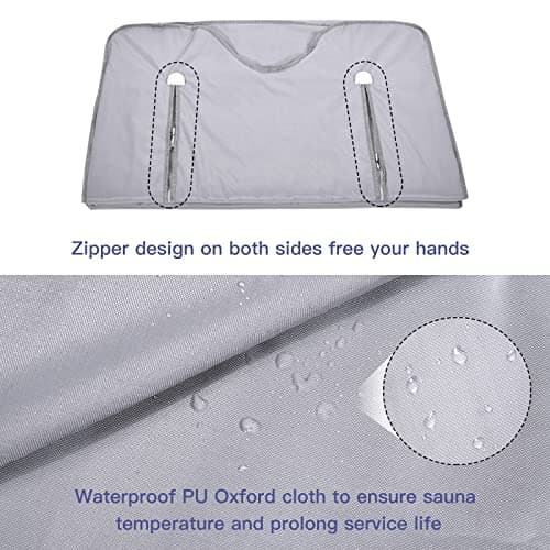 Infrared Sauna Blanket for Fitness and Detox Anti Aging, Length 71" with Remote Control, 2 Zone Temperature Control, Quick Sweating Professional Body Sculpting Home Sauna