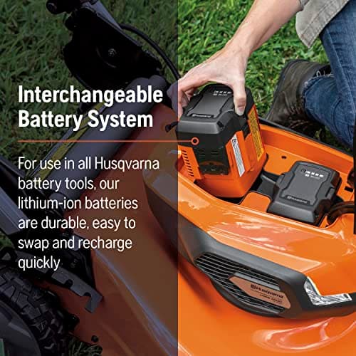 Husqvarna Lawn Xpert LE-322 Battery Powered Self Propelled Lawn Mower with Brushless Motor, Electric Lawn Mower for Small Yards (1/4-1/2 Acre), 40V Lithium-Ion Battery and Charger Included