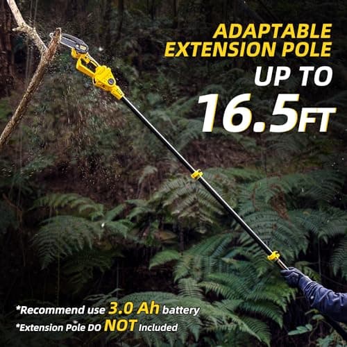 Mini Chainsaw Electric Chain Saw 6 Inch Cordless Battery Powered, 2.0Ah Battery, Compatible w/IMOUMLIVE Pole, Hand Held, Small, Portable and Easy for Tree Trimming Branch Pruning Wood cutting