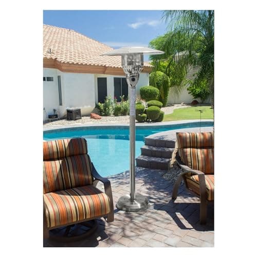 Hiland NG-WSS Tall Natural Gas Patio Heater,