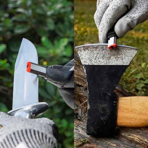 SHARPAL 129N Multipurpose Garden Tool Blade Sharpener for Knife, Pruners, Loppers, Hedge Shears Scissors, Axe, Hatchet, Machete, Lawn Mower Blade