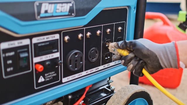 Pulsar 12,000W Dual Fuel Portable Generator with Electric Start and Switch & Go Technology, CARB Approved PG12000B
