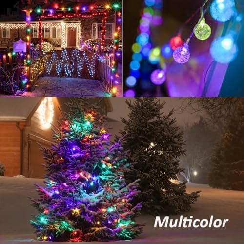 Mocalido 50ft Color Changing Globe String Lights Indoor, Hanging Colored Lights for Bedroom 75 LED USB Powered with Remote, Fairy Lights Classroom, Camping Tent Decor