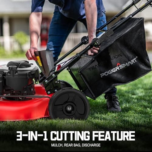 PowerSmart Self Propelled Gas Lawn Mower, 22-Inch with 150cc Briggs and Stratton EX625 Engine B8622S