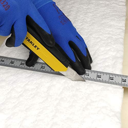 Lynn Manufacturing Ceramic Fiber Insulation, 1" Thick x 12" x 24", 2400F Fireproof Insulation Blanket, 3023E