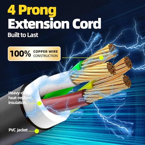 50 to 30 Amp RV Adapter,1.8FT 4 Prong 30 Amp to 50 Amp RV/EV Adapter Cord, L14-30P Locking Male Plug to 14-50R Female